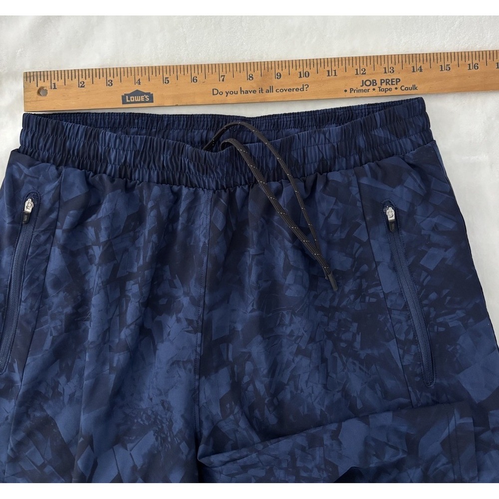 Second Skin Bermuda Shorts Men's Medium Blue/Black Elastic Waist Drawstring - Picture 6 of 7
